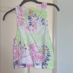 Tie Die cropped tank